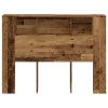 Antik fa színű szerelt fa áthidalószekrény 140x18,5x102,5 cm