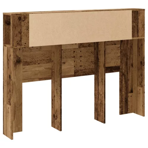 Antik fa színű szerelt fa áthidalószekrény 140x18,5x102,5 cm