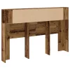 Antik fa színű szerelt fa áthidalószekrény 160x18,5x103,5 cm