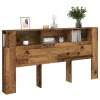Antik fa színű szerelt fa áthidalószekrény 200x18,5x102,5 cm