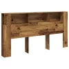 Antik fa színű szerelt fa áthidalószekrény 200x18,5x102,5 cm