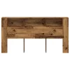 Antik fa színű szerelt fa áthidalószekrény 200x18,5x102,5 cm