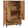 Highboard régi fa 70x31x115 cm gépesített fa