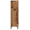 Highboard régi fa 70x31x115 cm gépesített fa