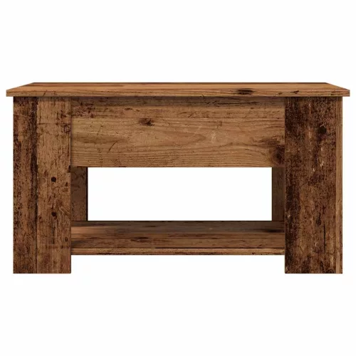 Antik fás szerelt fa dohányzóasztal 79 x 49 x 41 cm