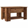 Antik fás szerelt fa dohányzóasztal 79 x 49 x 41 cm