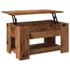 Antik fás szerelt fa dohányzóasztal 79 x 49 x 41 cm