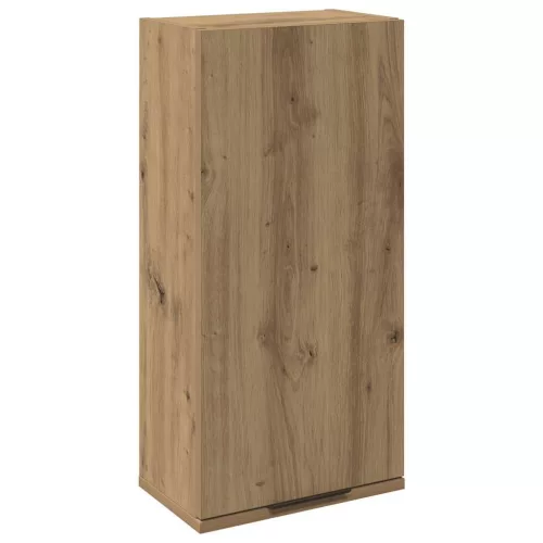 Kézműves tölgy színű fali fürdőszobaszekrény 32 x 20 x 67 cm