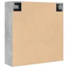 Fürdőszobai tükörszekrény betonszürke 64x20x66,5 cm műfa