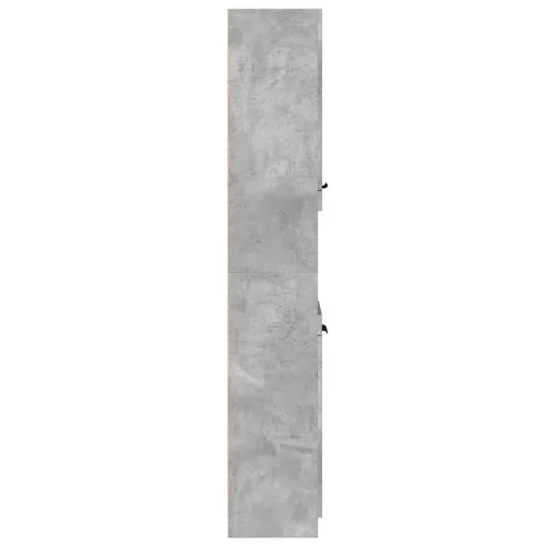 Betonszürke szerelt fa fürdőszobaszekrény 32x34x188,5 cm