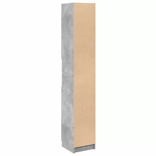 Betonszürke szerelt fa fürdőszobaszekrény 32x34x188,5 cm