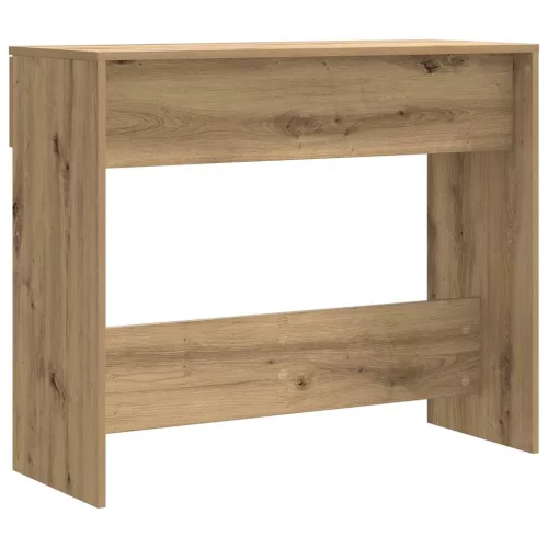 Kézműves tölgy színű szerelt fa dohányzóasztal 90x36x75 cm