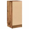 Antik fa színű szerelt fa tálalószekrény 30 x 30 x 70 cm