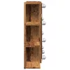 Antik fa tükrös szekrény LED-ekkel 70 x 16,5 x 60 cm