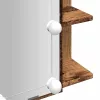 Antik fa tükrös szekrény LED-ekkel 70 x 16,5 x 60 cm