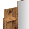 Öltözőasztal tükörrel régi fa 96x39x142 cm
