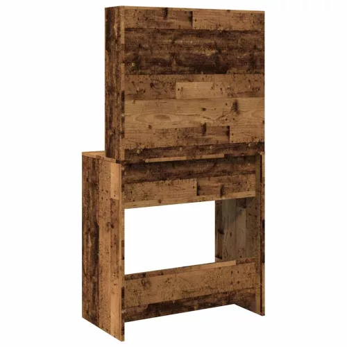 Antik fa fésülködőasztal LED-del 74,5 x 40 x 141 cm