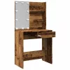 Antik fa fésülködőasztal LED-del 74,5 x 40 x 141 cm