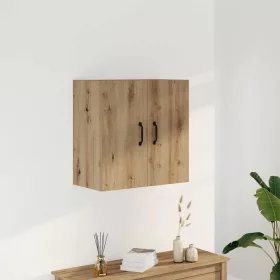   Kézműves tölgy színű szerelt fa faliszekrény 60 x 31 x 60 cm