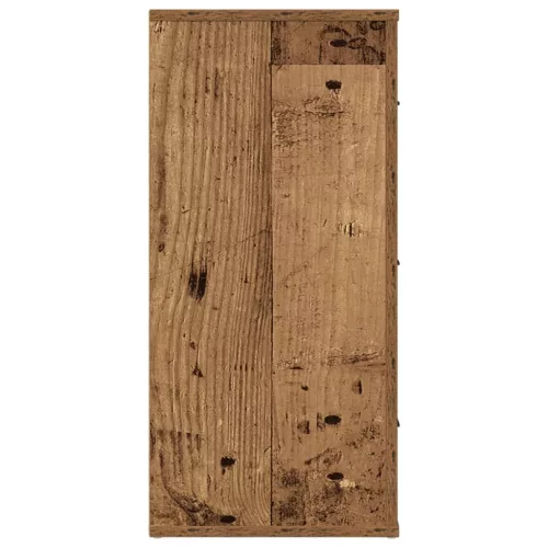 Öreg fa árnyalatú szerelt fa tálalószekrény 80 x 33 x 70 cm