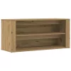 Kézműves tölgy színű szerelt fa cipőtároló pad 100 x 35 x 45 cm