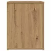 Kézműves tölgy színű szerelt fa cipőtároló pad 100 x 35 x 45 cm