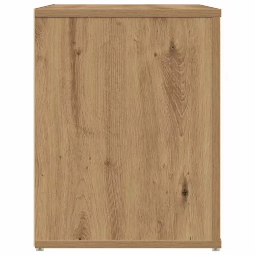 Kézműves tölgy színű szerelt fa cipőtároló pad 100 x 35 x 45 cm