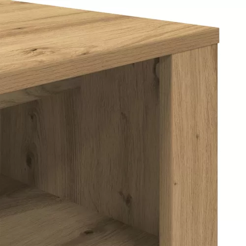Kézműves tölgy színű szerelt fa cipőtároló pad 100 x 35 x 45 cm