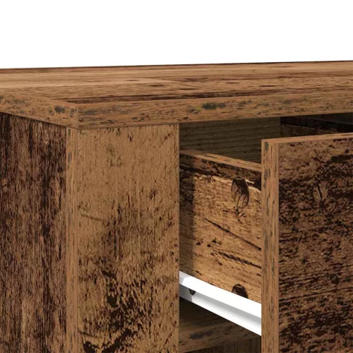 Antik fa színű szerelt fa íróasztal 100 x 49 x 75 cm
