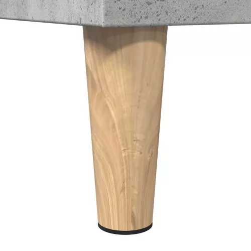 Betonszürke szerelt fa fürdőszobaszekrény 30 x 30 x 190 cm