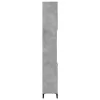 Betonszürke szerelt fa fürdőszobaszekrény 30 x 30 x 190 cm