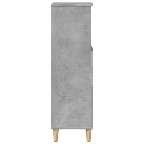 Betonszürke szerelt fa fürdőszobaszekrény 30 x 30 x 100 cm