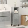 Betonszürke szerelt fa fürdőszobaszekrény 30 x 30 x 100 cm
