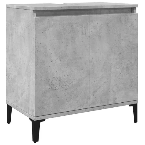 Betonszürke szerelt fa mosdószekrény 58x33x60 cm