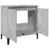 Betonszürke szerelt fa mosdószekrény 58x33x60 cm