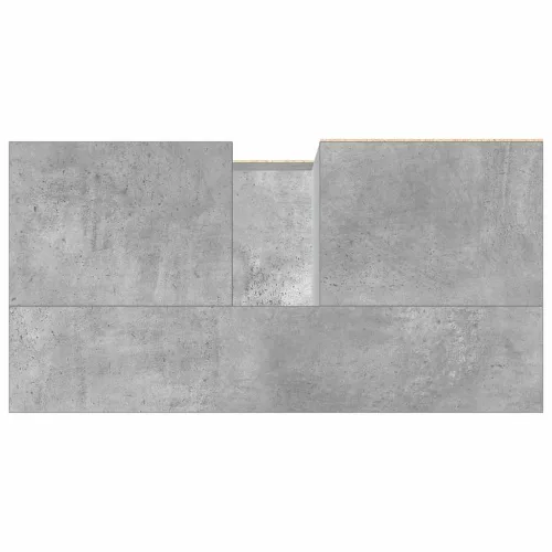 Betonszürke szerelt fa mosdószekrény 65 x 33 x 60 cm