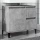 Betonszürke szerelt fa mosdószekrény 65 x 33 x 60 cm