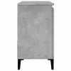 Betonszürke szerelt fa mosdószekrény 65 x 33 x 60 cm