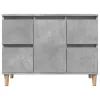 Betonszürke szerelt fa mosdószekrény 80 x 33 x 60 cm