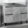 Betonszürke szerelt fa mosdószekrény 80 x 33 x 60 cm