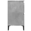 Betonszürke szerelt fa mosdószekrény 80 x 33 x 60 cm