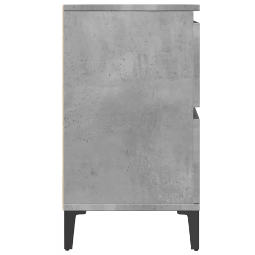 Betonszürke szerelt fa mosdószekrény 80 x 33 x 60 cm