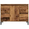 Antik fa színű szerelt fa mosdószekrény 80 x 33 x 60 cm