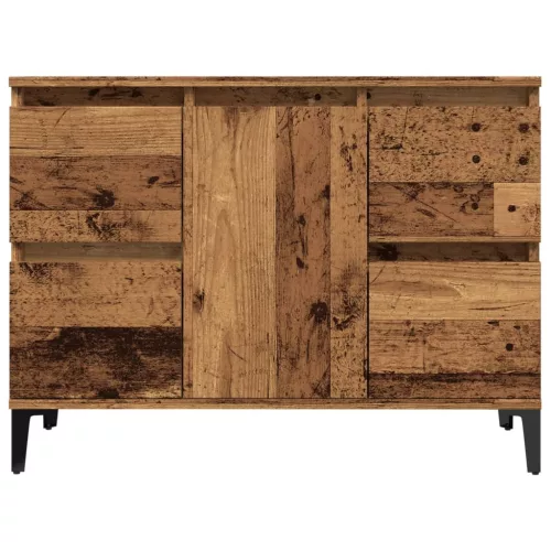 Antik fa színű szerelt fa mosdószekrény 80 x 33 x 60 cm