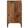Antik fa színű szerelt fa mosdószekrény 80 x 33 x 60 cm