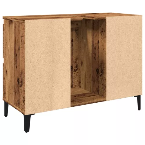 Antik fa színű szerelt fa mosdószekrény 80 x 33 x 60 cm