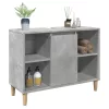 Betonszürke szerelt fa fürdőszobaszekrény 80 x 33 x 60 cm
