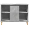 Betonszürke szerelt fa fürdőszobaszekrény 80 x 33 x 60 cm