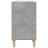 Betonszürke szerelt fa fürdőszobaszekrény 80 x 33 x 60 cm
