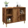 Antik fa színű szerelt fa mosdószekrény 80 x 33 x 60 cm